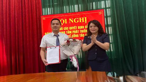 Trung tâm Phát triển quỹ đất tỉnh Lạng Sơn tổ chức Hội nghị công bố Quyết định của Giám đốc Trung tâm Phát triển quỹ đất về công tác cán bộ